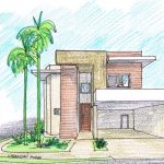 Residencia Arquitetura Moderna Perspectiva por Arquitetos